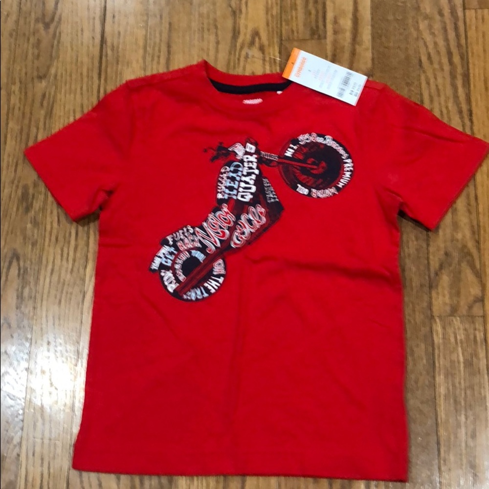 Red Gymboree Motorcycle T Shirt size 6